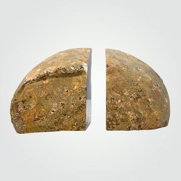 Crystal bookends with Geode Center,, Crystal Lovers Gift, Weighs 4+ lbs. (EJ) - Picture 4 of 6